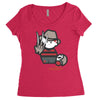 freddy krueger cartoon ideal birthday present or gift Women's Triblend Scoop T-shirt