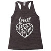 trust jesus Racerback Tank