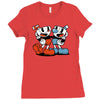 Cuphead and Mugman Ladies Fitted T-Shirt