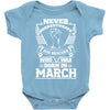 Never Underestimate Dog Rescuer Who Was Born March Baby Onesie
