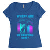 where are we dropping boys Women's Triblend Scoop T-shirt