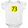 73 the perfect number t shirt the big bang theory cool funny Baby Onesie