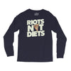 riots not diets Long Sleeve Shirts