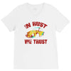 in rust we trust  rat beetle hot rod V-Neck Tee