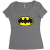 batman Women's Triblend Scoop T-shirt
