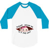hello excuse me is it july yet asian girl black print 3/4 Sleeve Shirt