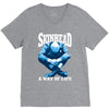 skinhead a way of life blue ideal birthday gift present. V-Neck Tee
