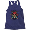 pirate zombie skull Racerback Tank