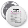 May Girl Facts Taurus Pin-back button