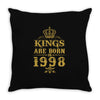 kings are born in 1998 Throw Pillow