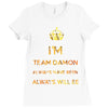team damon salvatore Ladies Fitted T-Shirt