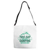 This Guy Loves Camping With His Wife Adjustable Strap Totes
