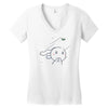 cute bunny Women's V-Neck T-Shirt