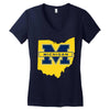 ohio for michigan Women's V-Neck T-Shirt