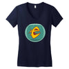 angry goldfish cartoon Women's V-Neck T-Shirt