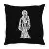santa muerte blanca Throw Pillow