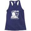 if zombies chase us im tripping you up Racerback Tank
