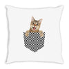 Cat Pocket Throw Pillow