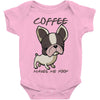 coffee makes me poop Baby Bodysuit