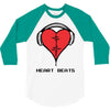 heart beats 3/4 Sleeve Shirt