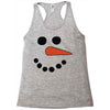 frosty snowman Racerback Tank