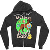 my boxer is my baby1 Zipper Hoodie