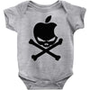 apple skull Baby Onesie