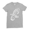 wander explore hike Ladies Fitted T-Shirt