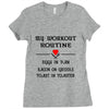 breakfast workout routine girls muscle top Ladies Fitted T-Shirt