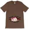 hello excuse me is it july yet asian girl black print T-Shirt