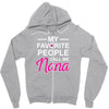my favorite people call me nana cute Zipper Hoodie