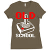 old school joystick Ladies Fitted T-Shirt