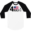 july 4 independence day 3/4 Sleeve Shirt