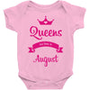 queens are born in august Baby Onesie