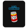 i am duff man homer cult funny retro Mousepad