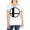 baseball Ladies Curvy T-Shirt