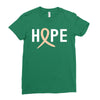 Hope Uterine Cancer Awareness Ladies Fitted T-Shirt