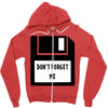 Don't Forget Me Disk Zipper Hoodie