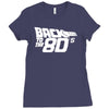 back to the 80's, funny retro Ladies Fitted T-Shirt