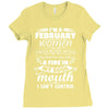 I Am A February Women Ladies Fitted T-Shirt