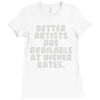 freelance artist advertising Ladies Fitted T-Shirt