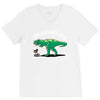 hugasaurus rex V-Neck Tee