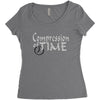 compression of time Women's Triblend Scoop T-shirt