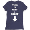 This Is Why I Squat Ladies Fitted T-Shirt