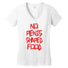 no penis shaped food Women's V-Neck T-Shirt