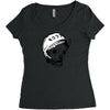 Astronaut Dog Women's Triblend Scoop T-shirt