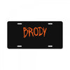 brody License Plate