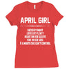 April Girl Hated By Many Ladies Fitted T-Shirt