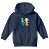 love baseball neon rhinestuds Youth Hoodie