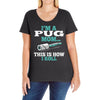i'm a pug mom Ladies Curvy T-Shirt